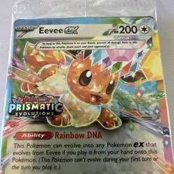Pokemon TCG Prismatic Evolutions Eevee EX Stamped Promo Sealed - Image 3