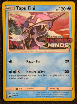 Tapu Fini SM203 - Pokemon Black Star Prerelease Promo SM Holo Near Mint - Image 1