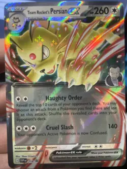 Pokemon Team Rocket's Persian EX 218 Black Star Promo - Image 1