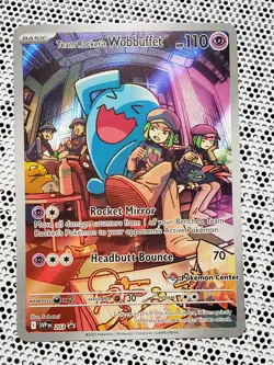 Team Rocket's Wobbuffet SVP 203 Pokemon Center Stamped Promo - NM - Image 2