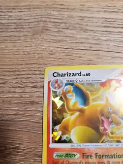 Pokemon Charizard 1/99 Arceus Cracked Ice Holo Bleed Full Card - Image 4