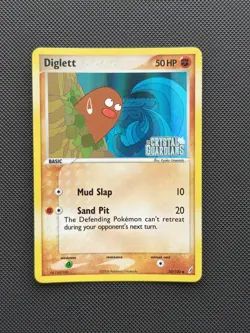 Diglett 50/100 - Pokemon TCG - EX Crystal Guardians - Reverse Holo Stamped - NM - Image 1