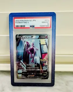 Pokemon Card [PSA10] Mewtwo V SR S10b GO 074/071 - Image 1
