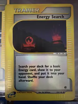 Pokemon TCG Energy Search Holo 153/165 Expedition Set 2002 - Image 1