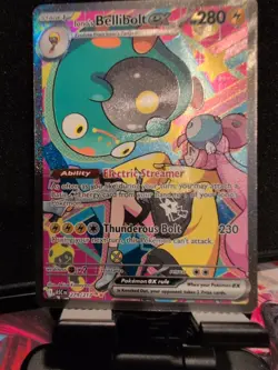 Pokemon Iono's Bellibolt EX Full Art Holo Card 279/217 280HP Special Illustrati… - Image 1