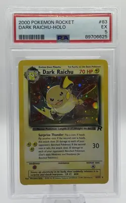 💎💎2000 Pokemon Rocket Dark Raichu-Holo PSA 5💎💎 - Image 1
