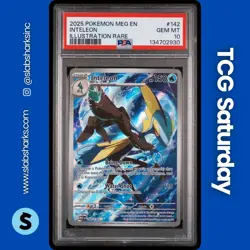 2025 POKEMON MEGA EVOLUTION #142/132 INTELEON ILLUSTRATION RARE PSA 10 - Image 1