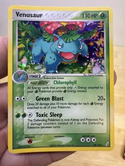 Venusaur 28/100 Crystal Guardians Pokemon TCG 2006 Holo - Image 1