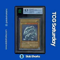 2002 YU-GI-OH! STARTER DECK: KAIBA #SDK-001 BLUE-EYES WHITE DRAGON MNT 8.5 - Image 1