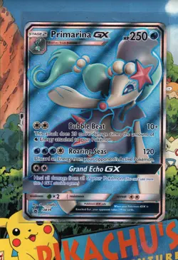Pokemon TCG Primarina GX SM39 Full Art Holo Rare Black Star Promo NM/M - Image 1