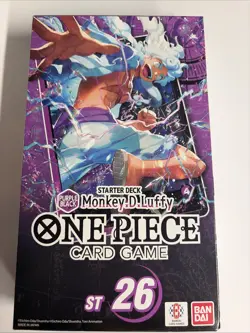 One Piece Starter Deck ST 26 -Monkey D Luffy- Purple Black - New - Sealed - Image 1