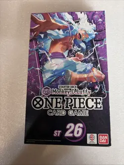 One Piece Starter Deck ST 26 -Monkey D Luffy- Purple Black - New - Sealed - Image 2