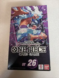 One Piece Starter Deck ST 26 -Monkey D Luffy- Purple Black - New - Sealed - Image 3
