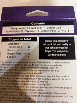 One Piece Starter Deck ST 26 -Monkey D Luffy- Purple Black - New - Sealed - Image 5