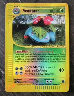 Vintage Venusaur 30/165 Rare Reverse Holo Pokemon Card - Image 1