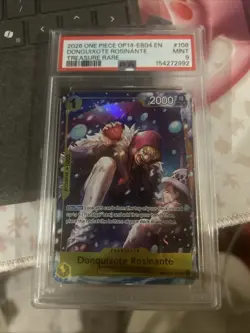 PSA 9 Donquixote Rosinante Treasure Rare OP12-108 One Piece Card - Image 1