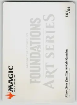 Nine-Lives Familiar 2 Art Card (/54) Normal S Art Series: Foundations 36 NM - Image 2
