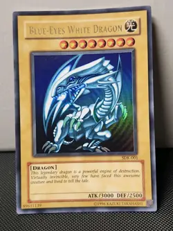 Yugioh! Blue-Eyes White Dragon - SDK-001 - Ultra Rare Unlimited Edition HOLO! - Image 1