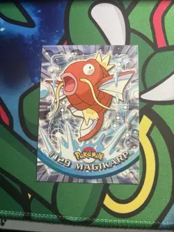 Topps English Pokemon TV Card Blue Logo First Print #129 Magikarp LP - Image 1