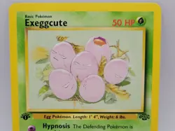 Exeggcute 52/64 1st Edition Jungle HP Pokemon Card WOTC Vintage 1999 - Image 2