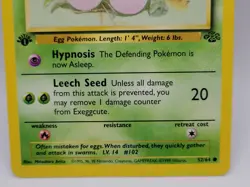 Exeggcute 52/64 1st Edition Jungle HP Pokemon Card WOTC Vintage 1999 - Image 3