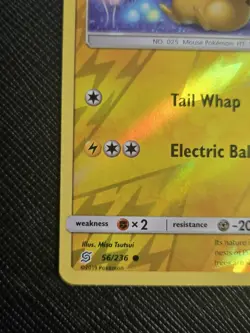 Pikachu 56/236 Reverse Holo SM Unified Minds Pokemon TCG Card LP - Image 5