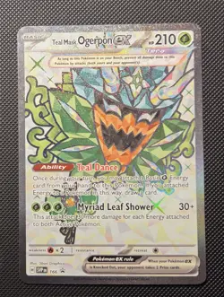 Teal Mask Ogerpon ex 166 Sv: Scarlet & Violet Promo Cards Holo - Image 1