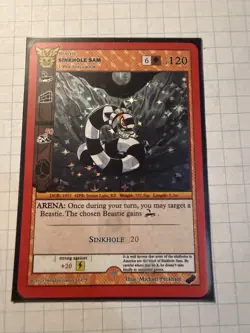 MetaZoo Black Friday Sinkhole Sam Full Holo Card 2023 TCG FH - Image 1