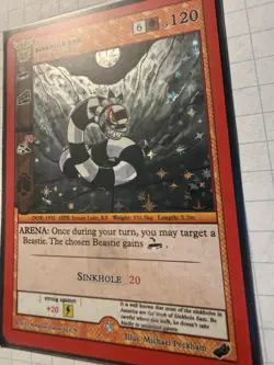 MetaZoo Black Friday Sinkhole Sam Full Holo Card 2023 TCG FH - Image 2