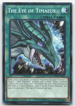 Yu-Gi-Oh TCG #LEDD-ENA21 The Eye of Timaeus 1st Edition Common NM - Image 1