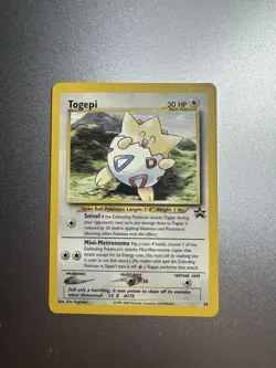 Pokemon Card Togepi 30 Wizards Black Star Promo WOTC Near Mint - Image 1