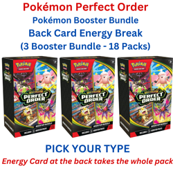 ELECTRIC - POKEMON Perfect Order-Booster Bundle(3X)-Back Card Energy Break-#2 - Image 1