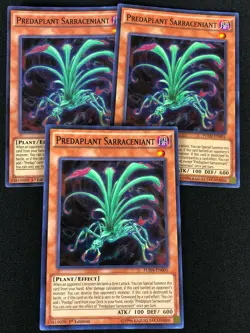 YUGIOH PREDAPLANT SARRACENIANT FUEN-EN001 1ST SUPER X3 (NM) - Image 1