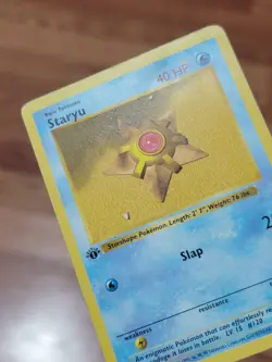 ⭐1st Edition Shadowless Staryu 65/102 Base Set Pokemon Card WOTC 1999 PL! - Image 3
