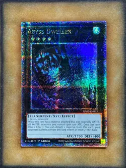 Yugioh Abyss Dweller RA02-EN033 Quarter Century Rare 1st Ed NM - Image 1