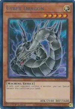 Yugioh! LP Cyber Dragon (Alternate Art) (Silver) - BLC1-EN021 - Ultra Rare - 1st - Image 1