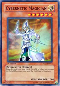 Yugioh! LP Cybernetic Magician - CRV-EN016 - Super Rare - 1st Edition Lightly Pl - Image 1