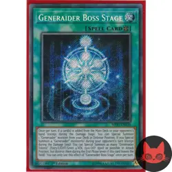 Yugioh Generaider Boss Stage MYFI-EN034 Secret Rare 1st Edition NM - Image 1