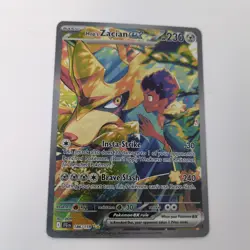 Pokemon TCG Hop's Zacian EX SIR Holo Card 186/159- Sv09: Journey Together - Image 1