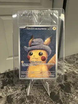 Pokemon x Van Gogh: Pikachu with Grey Felt Hat - 085 Promo Card - Sealed - Image 1
