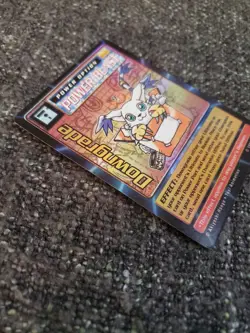 Vintage Digimon CCG Battle Series 1 Power Option Holo Card Downgrade ST-57S - Image 3