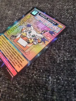 Vintage Digimon CCG Battle Series 1 Power Option Holo Card Downgrade ST-57S - Image 4