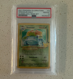 Pokemon TCG Venusaur Holo Rare Card 15/102 Celebrations 25th Anniversary Psa 10 - Image 1