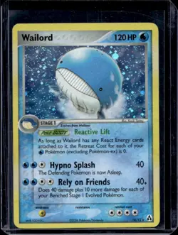 2006 Pokemon EX Legend Maker Wailord Holo #14/92 - Image 1