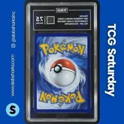 2021 POKEMON SWORD & SHIELD CELEBRATIONS #005/025 PIKACHU HOLO TAG 7.5 - Image 2