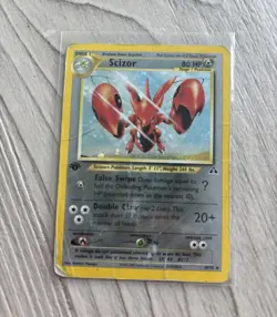 Pokemon Scizor Neo Discovery Holo Rare 10/75 80 HP 2001 1st Edition - Image 1