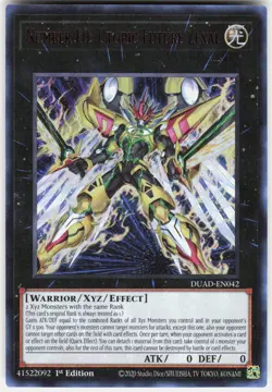 Number F0: Utopic Future Zexal DUAD-EN042 Duelist's Advance Yu-Gi-Oh 1st ED NM - Image 1
