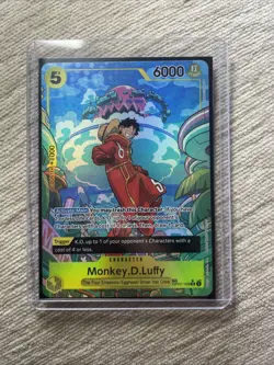One Piece Monkey D Luffy OP07-109 Treasure Trading Card Super Rare SR - Image 2