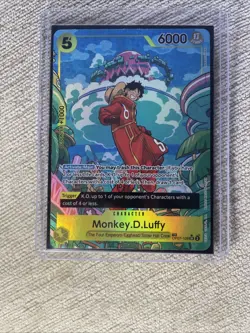 One Piece Monkey D Luffy OP07-109 Treasure Trading Card Super Rare SR - Image 3