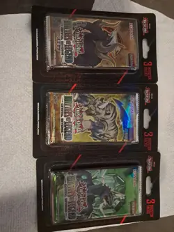LOT OF 3 CHAOS BLISTER PACKS OF 2026 YU-GI-OH - BATTLES OF LEGEND - 3 PACKS EA - Image 1